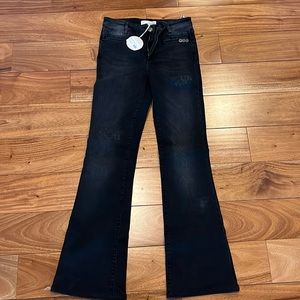 Odd Molly Janis black stretch flare jean, tags on, size 28